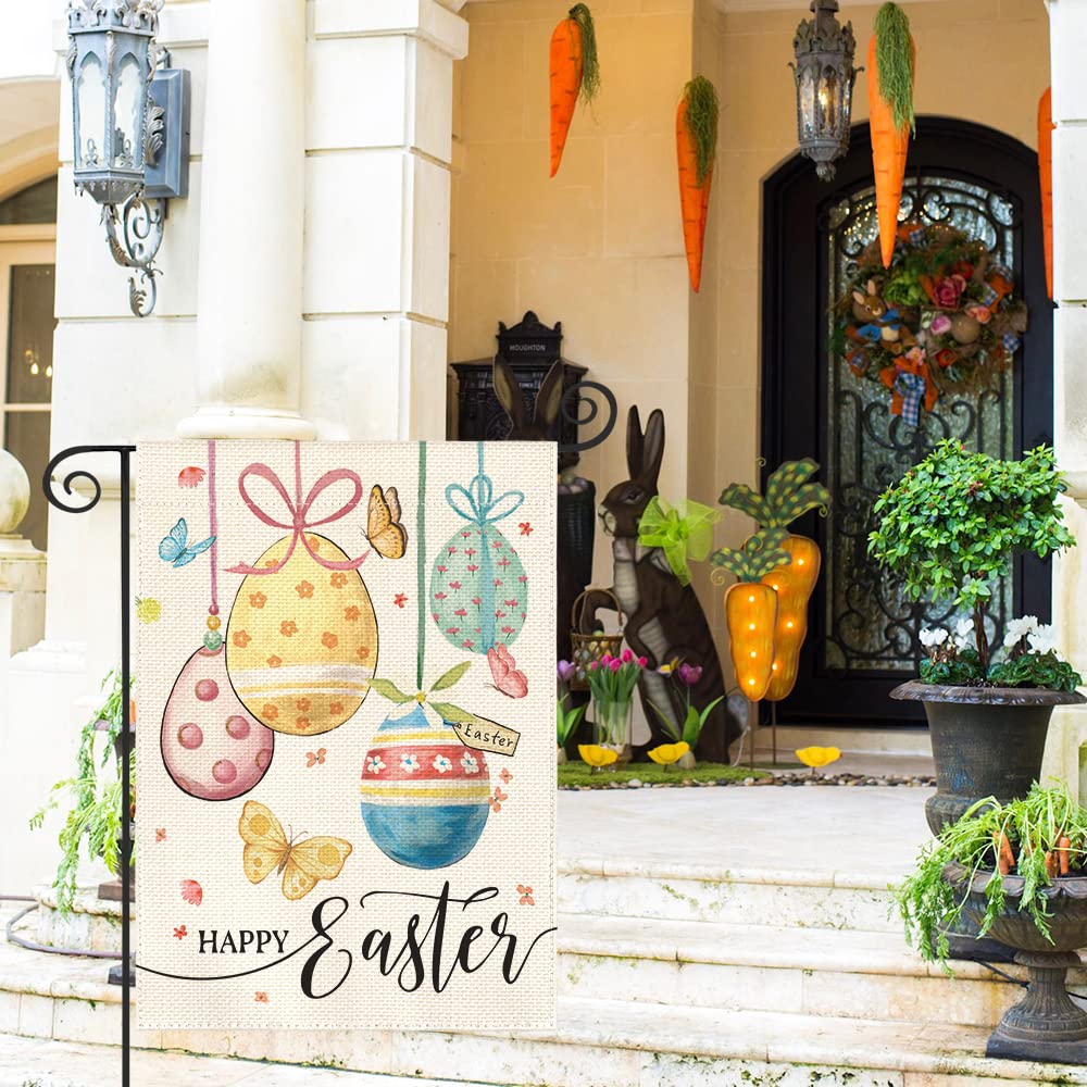 小物 hana Easter Garden Flag Double-Side Printed House Flag Yard Flag